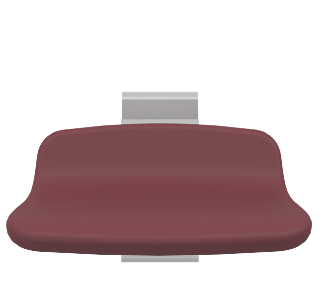 Pressalit PLUS Shower Seat 310, Fixed Height Red (R7304035)