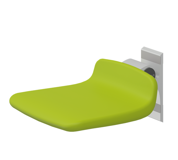 Pressalit PLUS Shower Seat 310, Fixed Height Lime Green (R7304277)