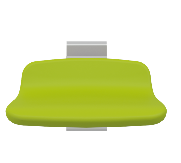 Pressalit PLUS Shower Seat 310, Fixed Height Lime Green (R7304277)
