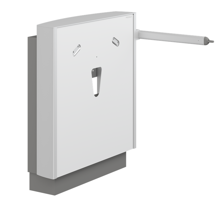 Pressalit SELECT Wall Mounted Wash Basin Bracket With Floor Support, Electrically Height Adjustable, With Lever Control White (R4950000)