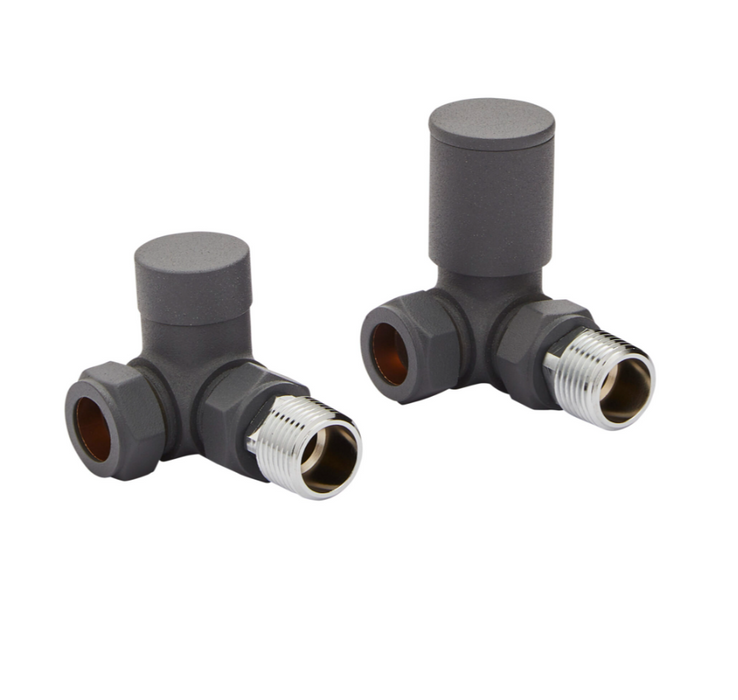 Kartell K-VIT Corner Valve 15mm (Pair) Textured Grey (CRNV-GREY)