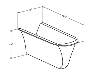 Pressalit SELECT Installation Cover White (R2056)
