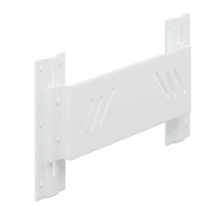 Pressalit VALUE Mounting Plate, Manually Height Adjustable White (R1214000)