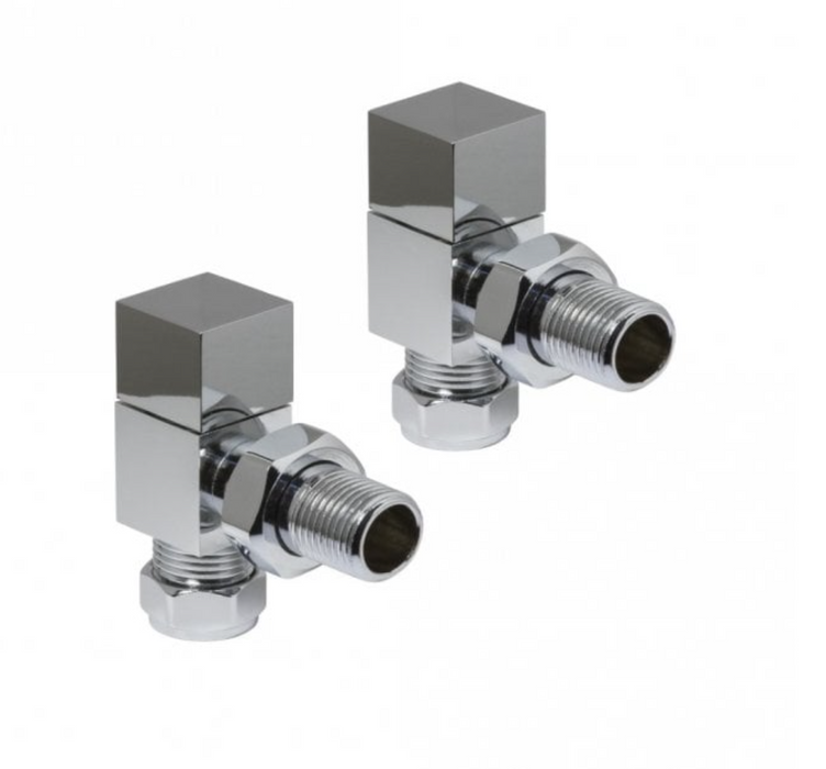 Kartell K-VIT Square Angled Valve (pair) Chrome (CUBE-ANG)