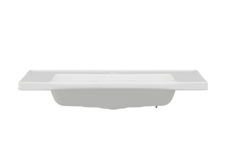 Pressalit MATRIX Medium Wash Basin Without Overflow, With Integrated Handrail 780x550mm White (R2121000)