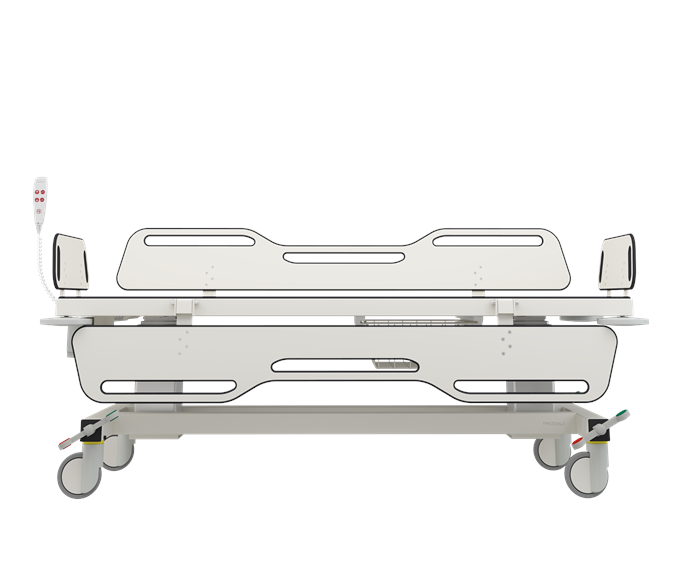Pressalit MSCT 1 Shower Change Trolley, Electrically Height Adjustable White (R9454717000)