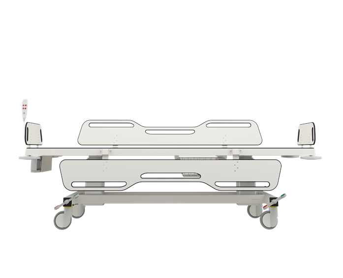 Pressalit MSCT 1 Shower Change Trolley 2190mm, Electrically Height Adjustable White (R9454721000)