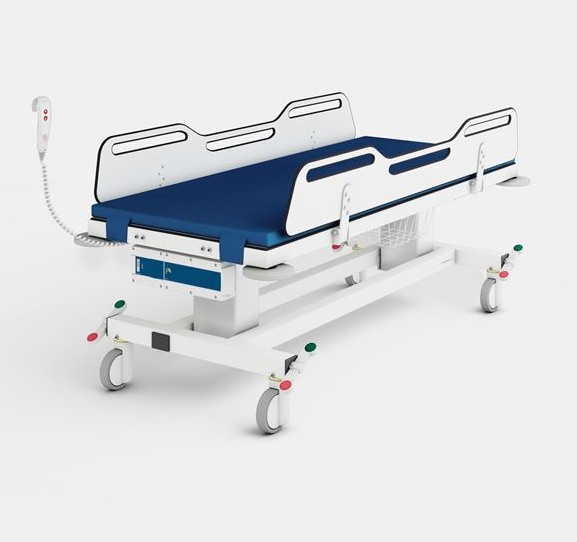 Pressalit MCT 2 Change Trolley 1790mm, Electrically Height Adjustable White (R9452717000)