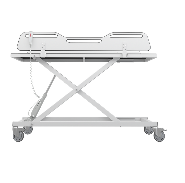 Pressalit MCT 3 Change Trolley 1700mm, Electrically Height Adjustable White (R9652717000)