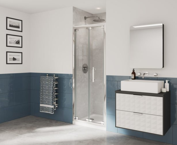 Impey Coram Optima 6 Bi-Fold Door 900mm Chrome (O6BF90CUC)