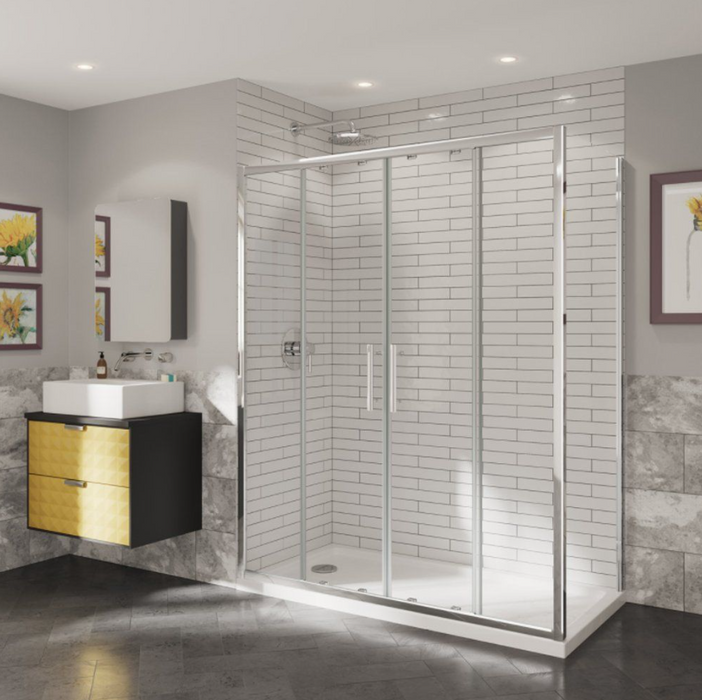 Impey Coram Optima 6 Extension Profile Pack For Double Sliding Door 20mm Chrome (O6ESD20C)