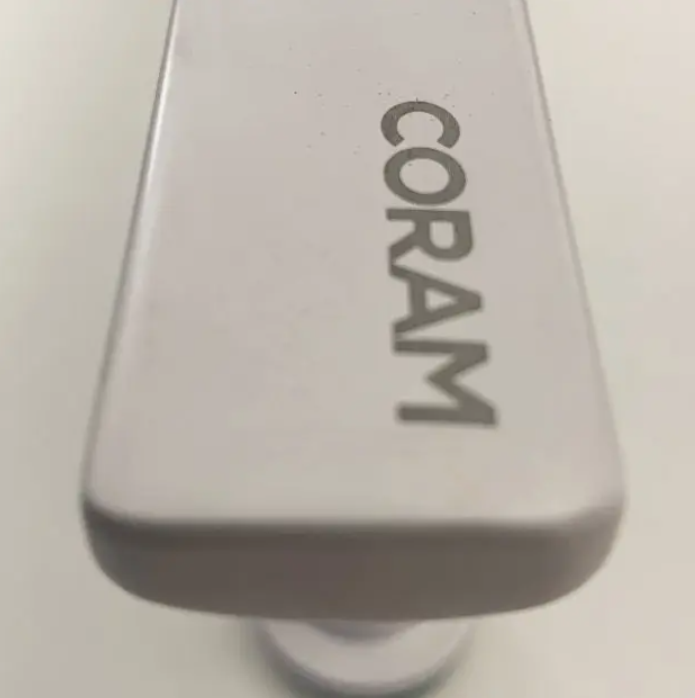 Impey Coram Optima 6 6mm Plain Glass 1000mm Wide Sliding Shower Door White (O6SL10CUW)