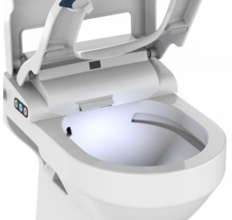 AKW Ergonomic Bidet Seat Bottom Entry (30504)