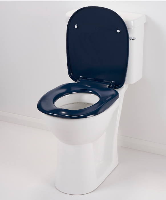 AKW Ergonomic Toilet Seat With Lid Dark Blue (23124DB)