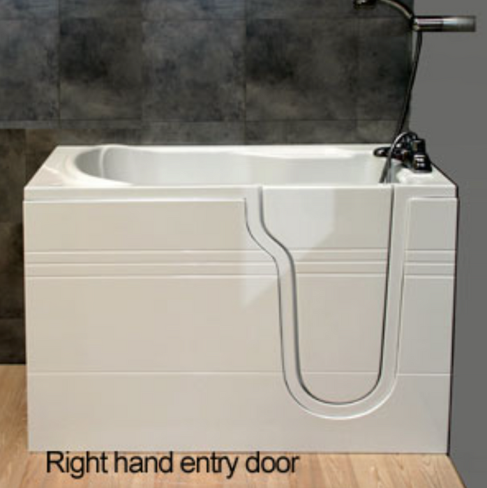 AKW Nunsmere Deep Soaker Walk In Bath 1270x660mm Right Handed (11-NUNRH)