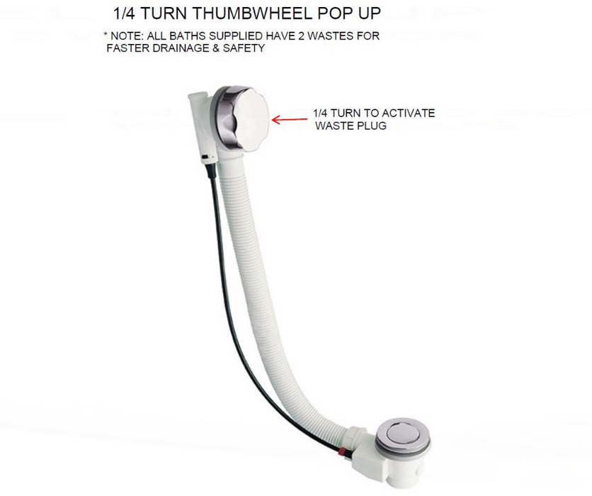 AKW Oulton Standard Walk In Bath 1700x700mm Right Hand (11-OULRH)