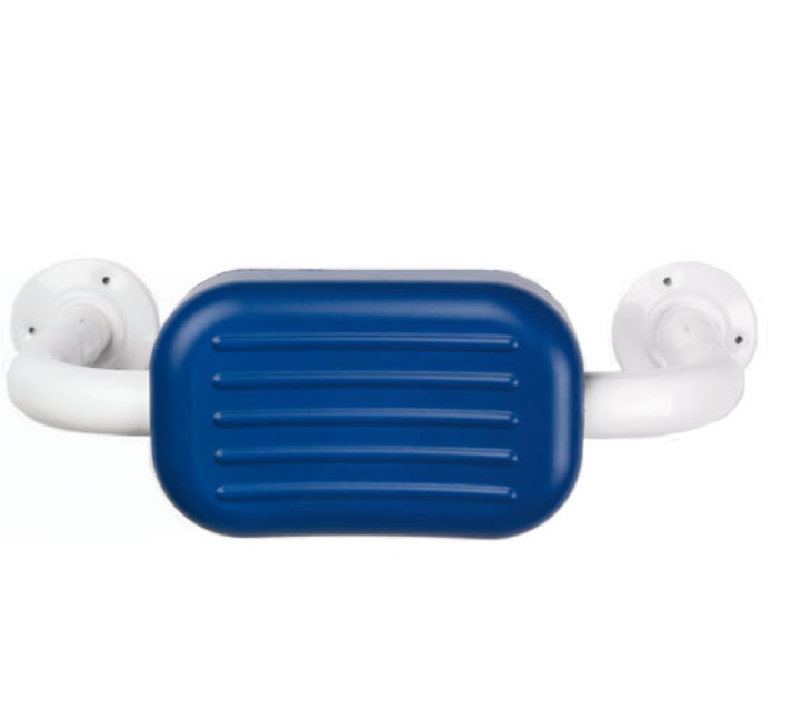 AKW PU Padded Back Rest Rail Blue (01190BU)