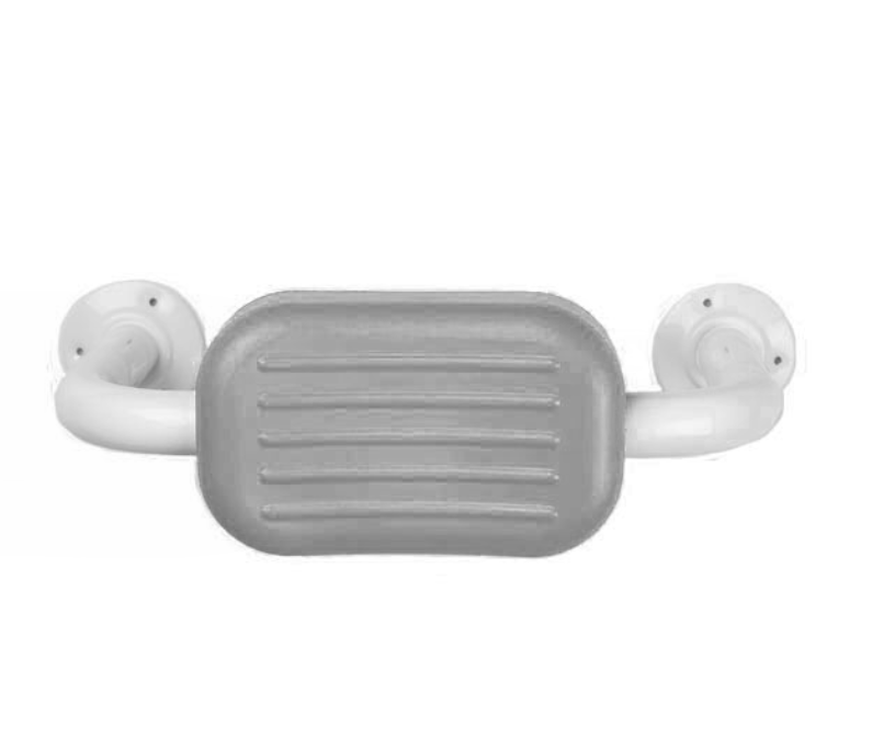 AKW PU Padded Back Rest Rail Grey (01190GR)