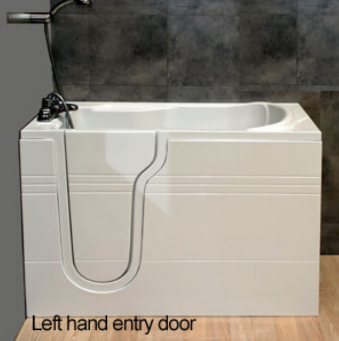 AKW Nunsmere Deep Soaker Walk In Bath 1270x660mm Left Hand (11-NUNLH)