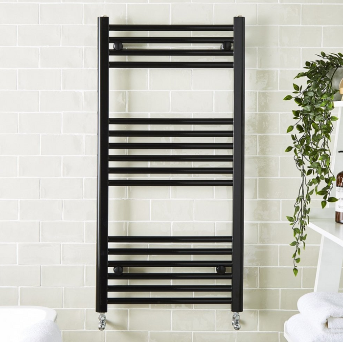 Kartell K-VIT K-Rail 22mm Straight Heated Towel Rail Black (STR408B)(STR508B)(STR608B)