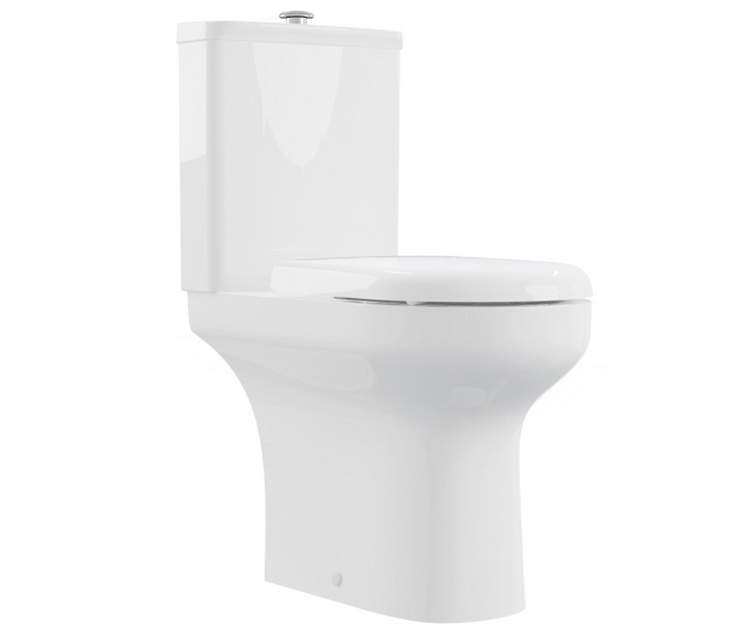 AKW Navlin Raised Height Close Coupled 750mm WC Suite Push Button (28324PB)