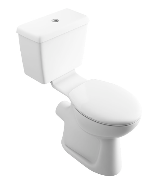 AKW Navlin Standard Height Low Level WC Suite Push Button (28326)