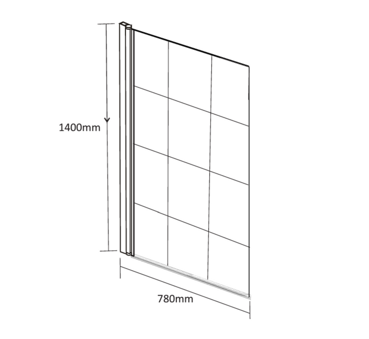 Kartell K-VIT Krittal Bath Screen (KRI-SS)