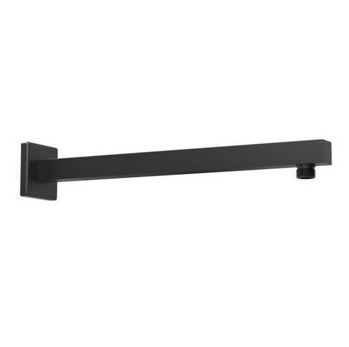 Kartell K-VIT Nero Square Wall Shower Arm-Matt Black (SHO155NS)