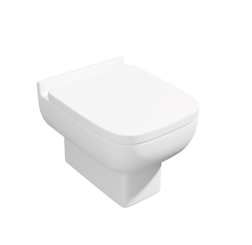 Kartell K-VIT Options 600 Back To Wall WC With Soft Close Seat-White Gloss (POT071OPR-SEA600OP)