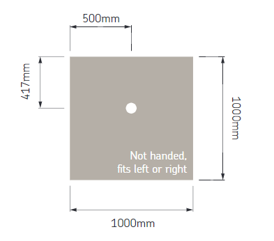 AKW Low Profile Shower Tray (All Sizes)
