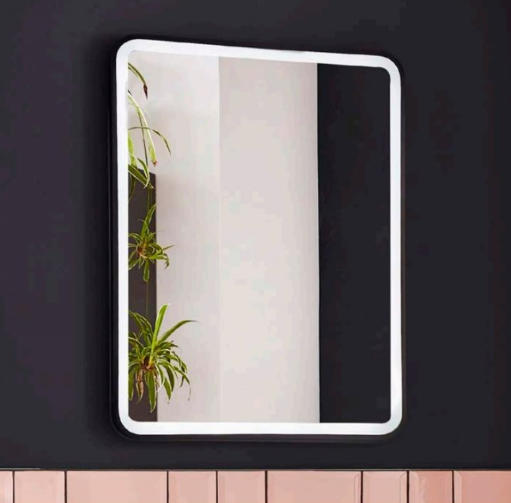 Kartell K-VIT Nero Square 700 x 500mm LED Mirror (MIR009)