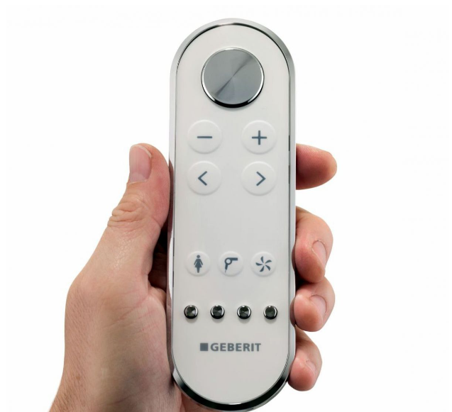 Geberit AquaClean Mera Comfort Rimless Wall Hung Wash & Dry Toilet - Gloss Chrome (146210211)