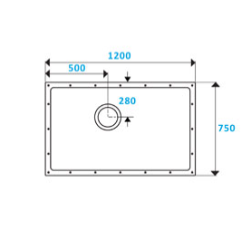Contour ShowerDec Wet Room Floor Former 1200x750mm (SD1200X750)