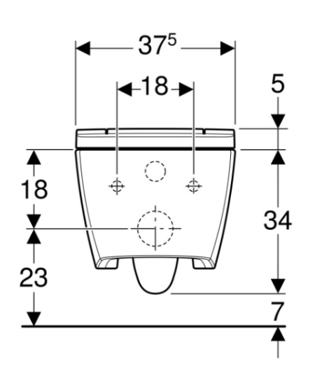 Geberit AquaClean Sela Rimless Wall Hung Wash & Dry Toilet - White Alpine Hinge (146220111)