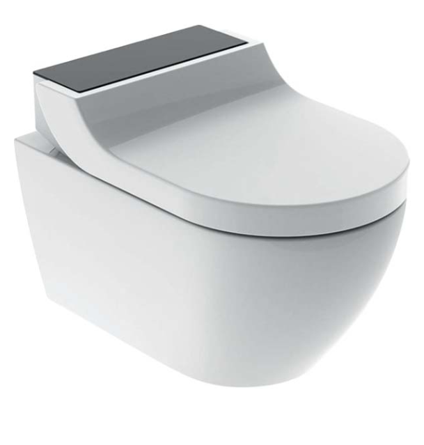 Geberit AquaClean Tuma Comfort Complete Set - Black Glass Back Plate (146290SJ1)