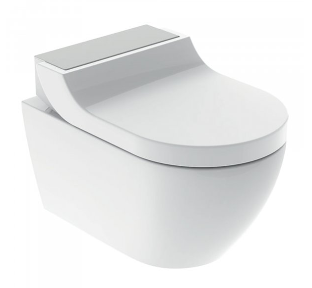 Geberit AquaClean Tuma Comfort Complete Set - Stainless Steel Back Plate (146290FW1)