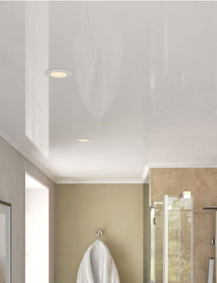 PVC Single Gloss White Ceiling Panels, 4 Pack, 4000mm x 250mm