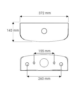 AKW Navlin Doc M Cistern With Lever Flush & Screw Down Lid (23594)