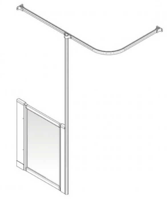 AKW Option H Shower Screens Suitable For Shower Trays (All Sizes)