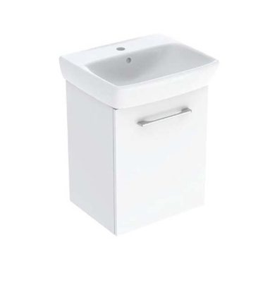 Geberit Selnova Square 50cm 1 Door Cabinet & Basin White 502.750.00.1