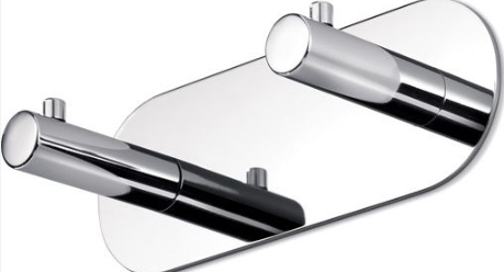 Inda Gealuna Double Robe Hook 15x5hx5cm (A1020BCR)
