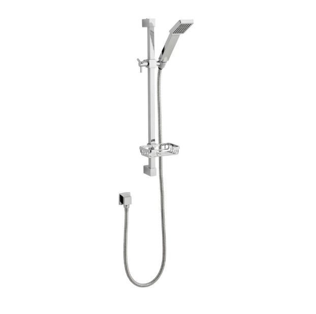 Kartell K-VIT Pure Option 3 Thermostatic Concealed Shower With Slide Rail Kit and Overhead Drencher (SHO027PR-SHO070CU SHO091OE-SHO073CU)