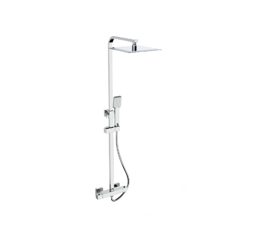 Kartell K-VIT Pure Option 5 Thermostatic Shower with Overhead Drencher and Sliding Handset (SHO030PR)