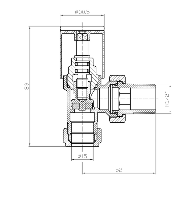 Kartell K-VIT Modern Straight or Angled Radiator Valve Twin Packs Matt Black (BLACK-STR)(BLACK-ANG)