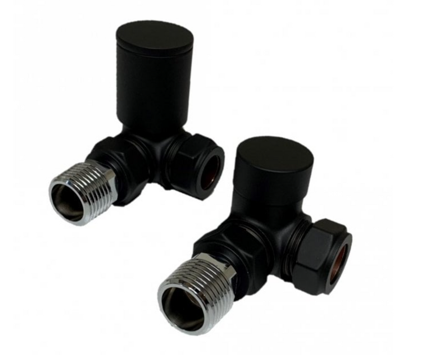 Kartell K-VIT Corner Valve 15mm (Pair) - Matt Black (CRNV-BLACK)