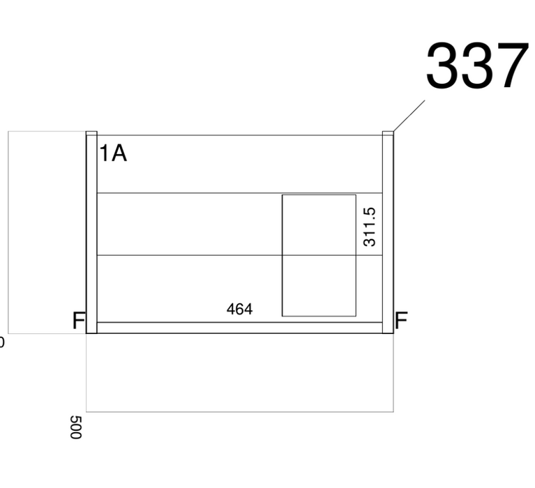 Kartell K-VIT Kore Wall Hung 500mm Drawer Unit with Basin Gloss White (KOR500WM-W-KOR500Basin))