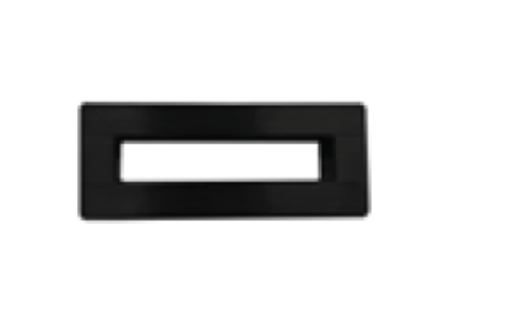 Kartell K-VIT Fusion Overflow Cover – Black & Brushed Brass (FUSOVBL - FUSOVBB)