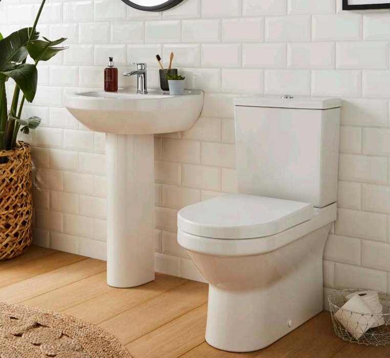 Kartell K-VIT Style Close Coupled Open Back WC Pan-White Gloss (POT981ST)