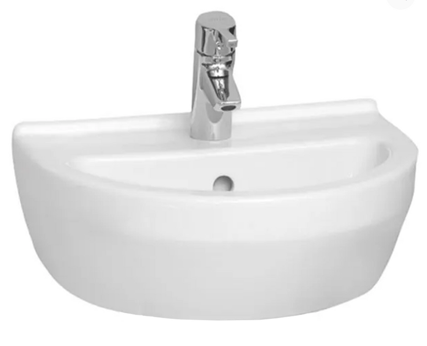 Kartell K-VIT Style 450mm Round Cloakroom Basin-White Gloss (POT991ST)