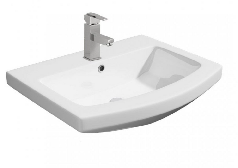 Kartell K-VIT Trim 550mm One Tap Hole Basin – With Full or Semi Pedestal (POT470TR- POT453SE- POT454SE)